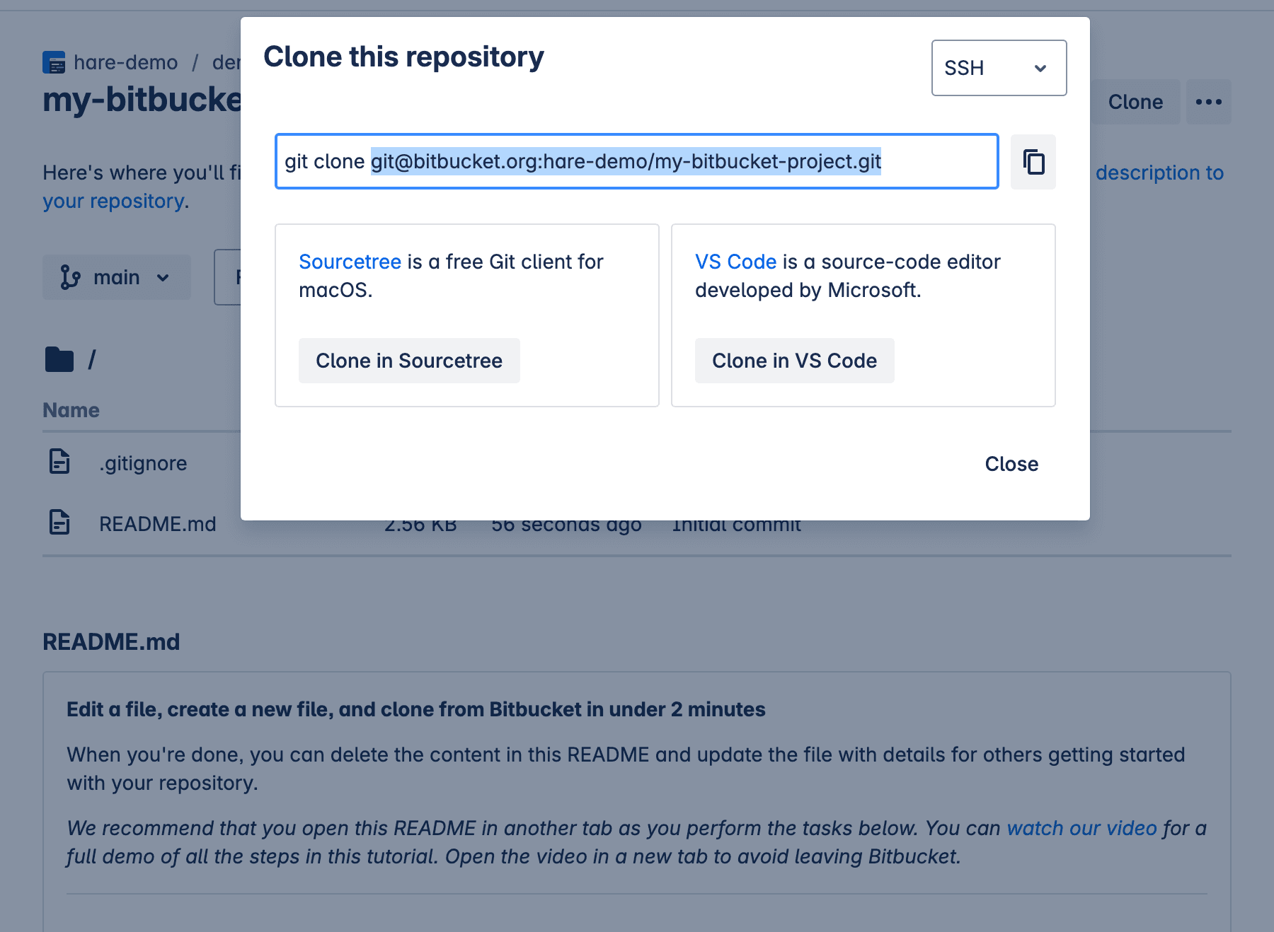 bitbucket-clone-repository