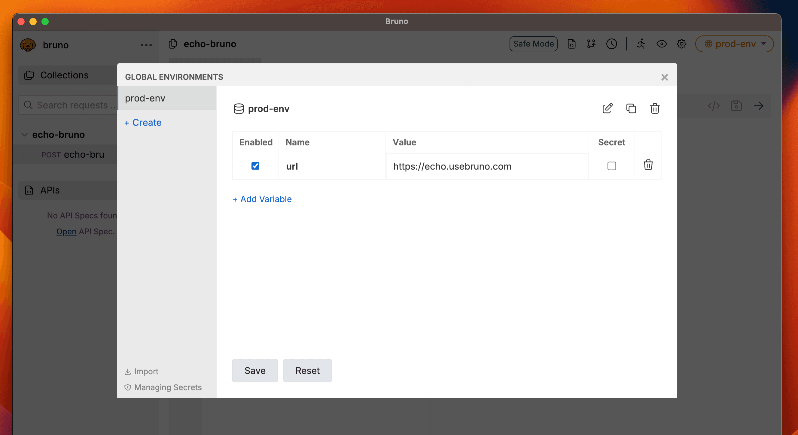Environment Variables location