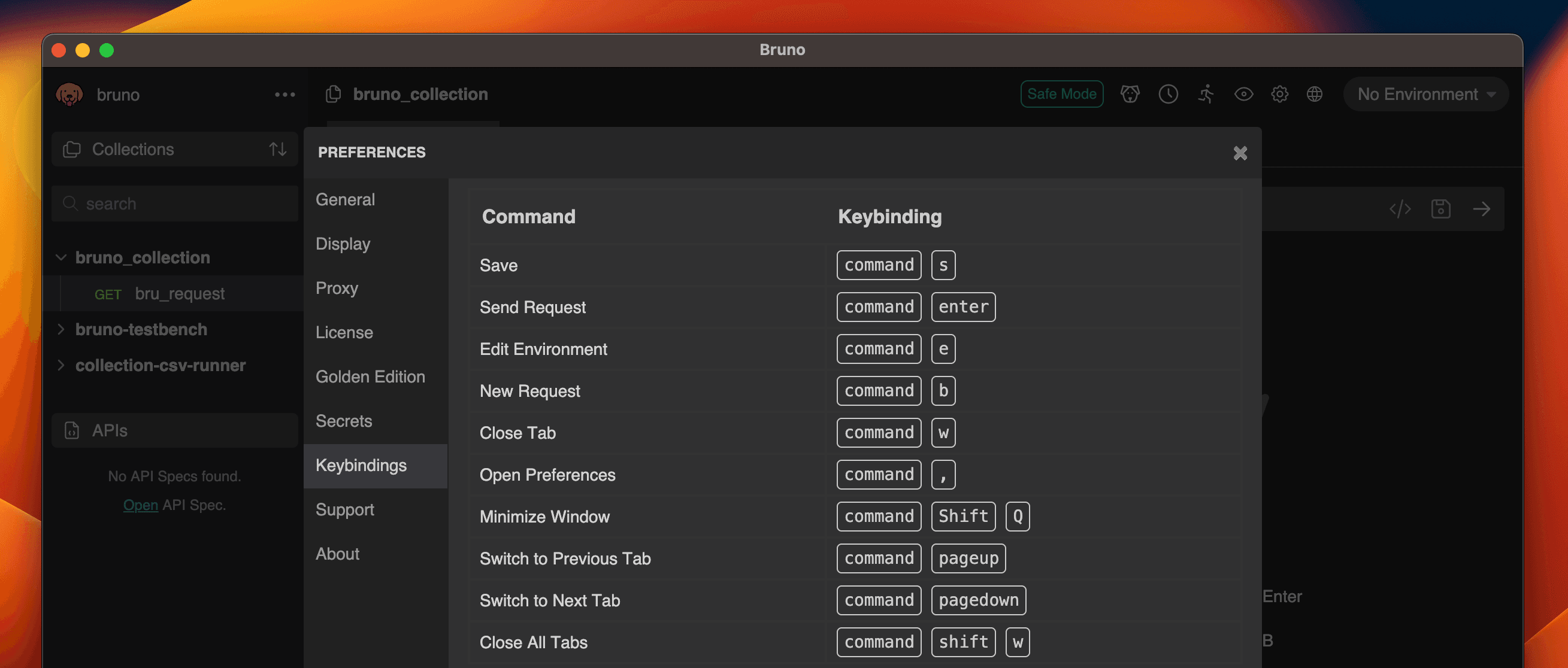 keybindings