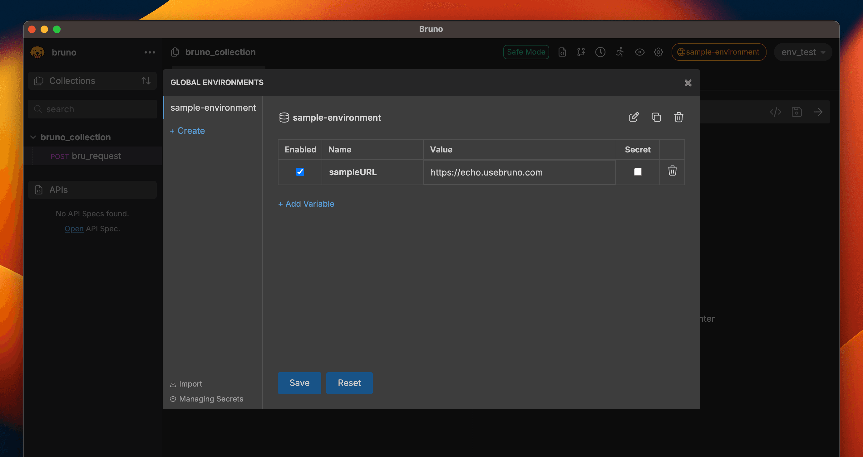 Environment Variables location